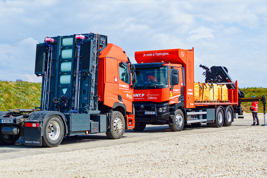 Des camions rétrofités à l’hydrogène pour Point.P